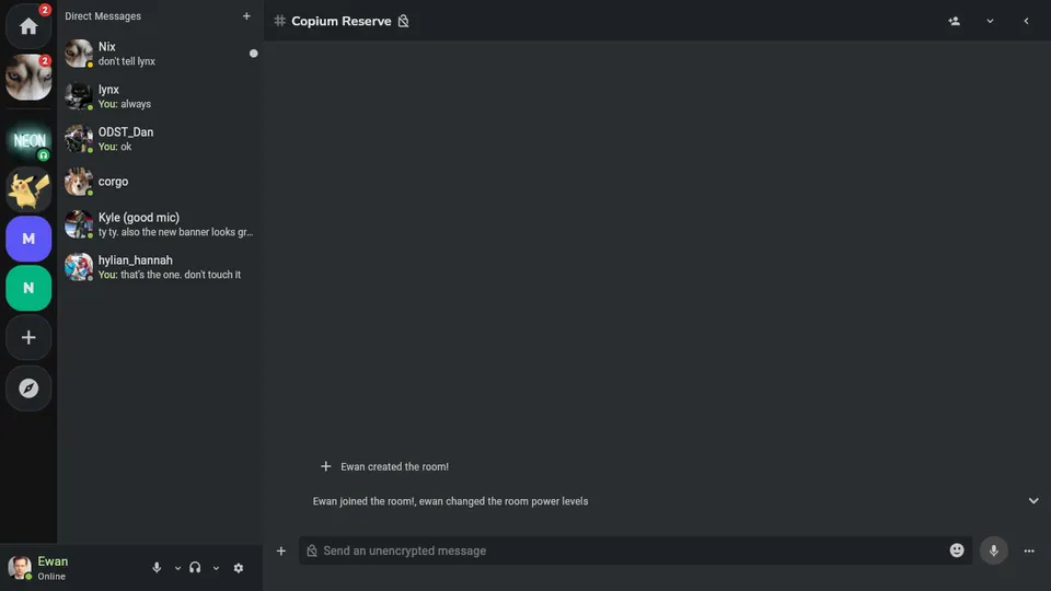 Vommet's home screen with recent activity