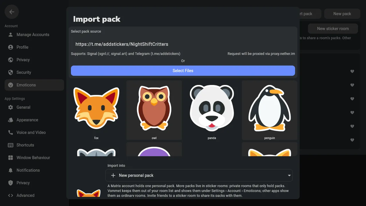 Paste the link, see the pack