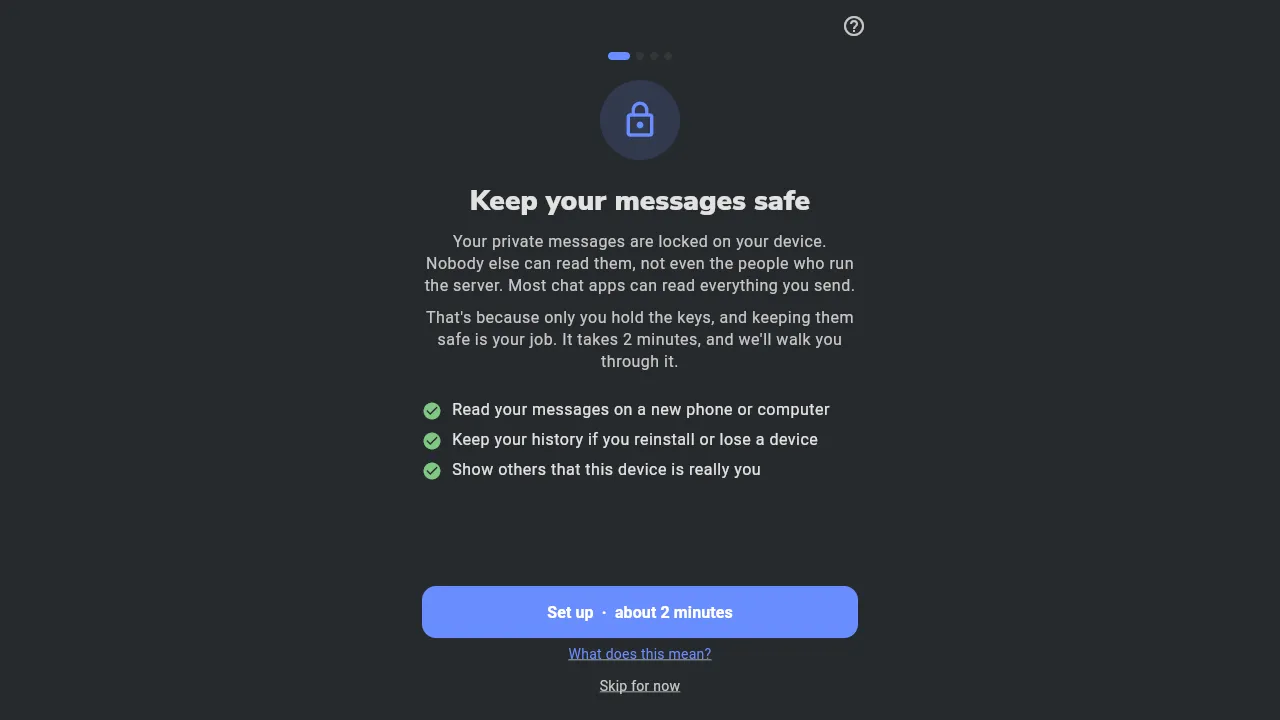 Keep your messages safe