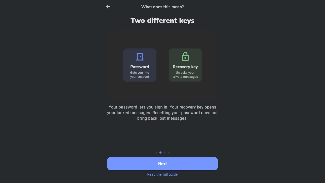 Two different keys